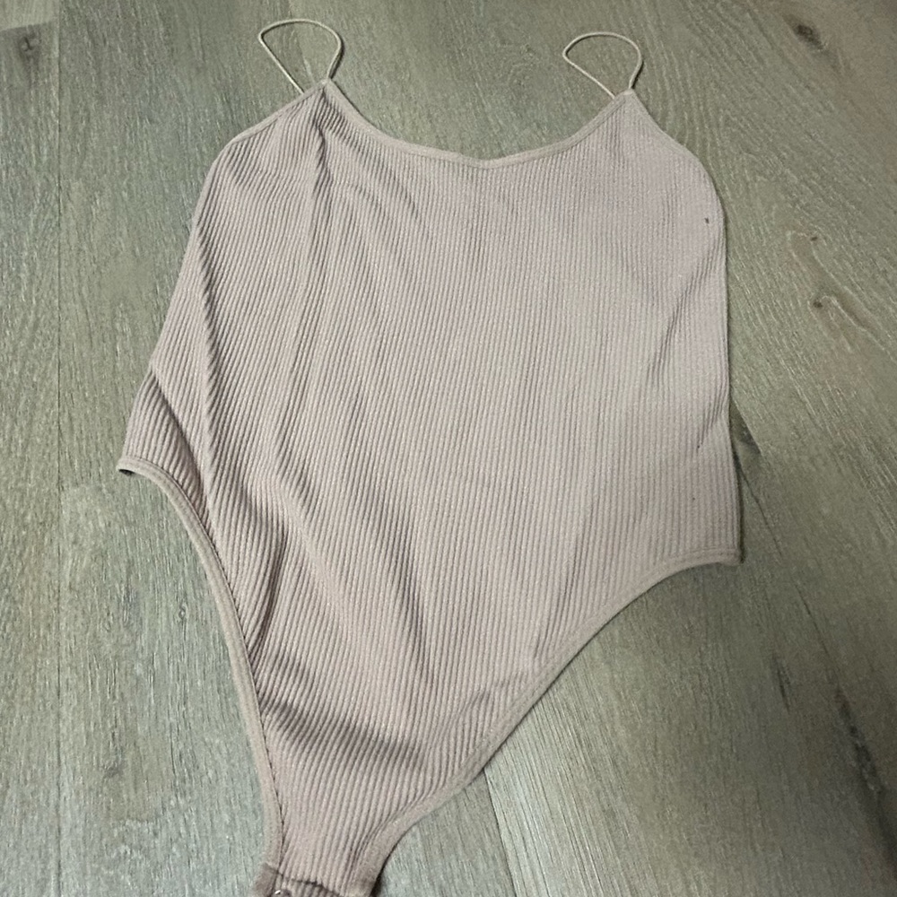 Forever21 Medium Tan Thong Bodysuit